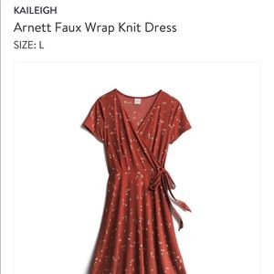 Kaleigh arnett faux wrap dress